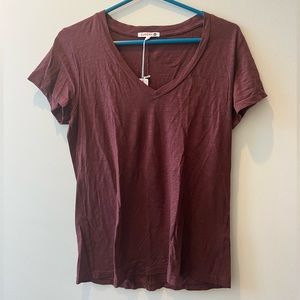 Maroon Sundry V-neck Tee